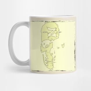 Zombie Dead Guy Skull Mug